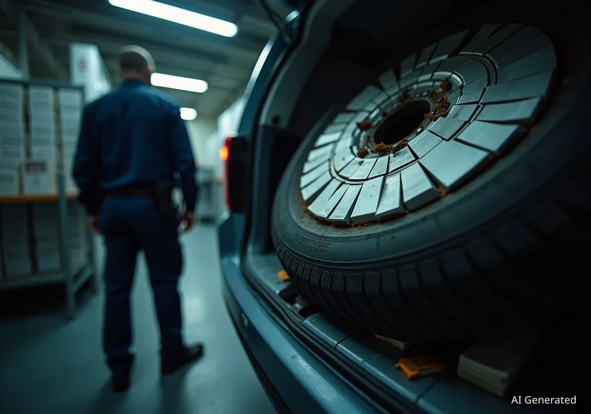 Митники виявили 188 iPhone у запасному колесі мікроавтобуса