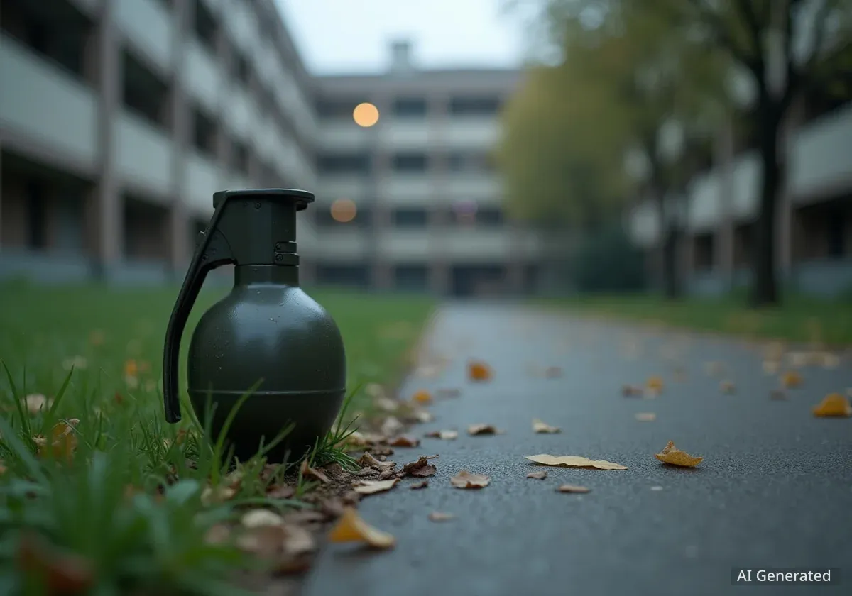 У Львові біля гуртожитку знайшли бойову гранату Ф-1