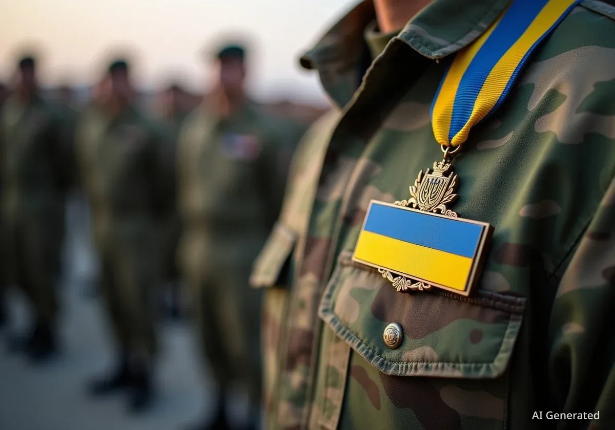 Військового зі Львова Володимира Бойка нагородили медаллю