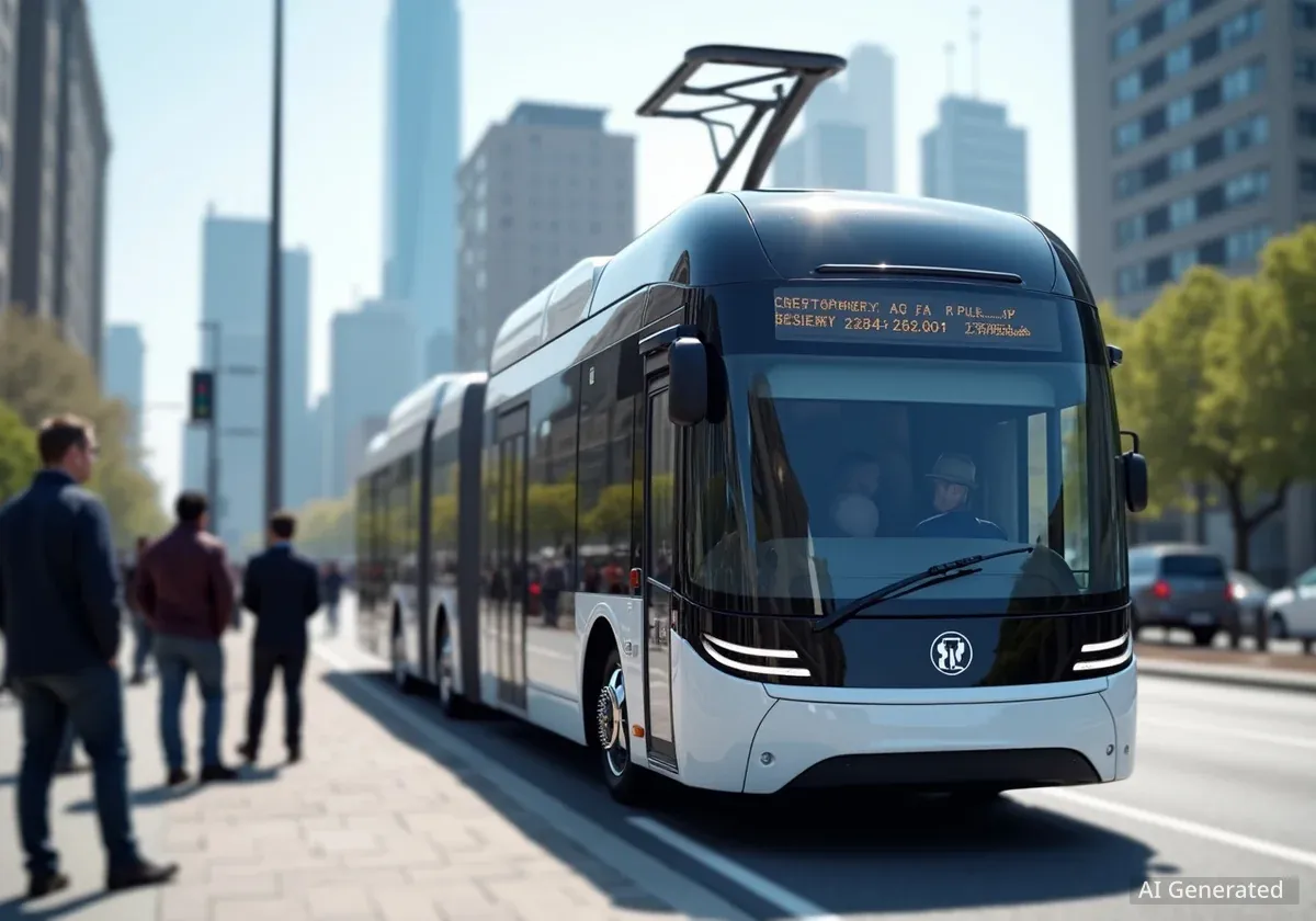 У Львові протестували новий тролейбусний маршрут з автономним ходом