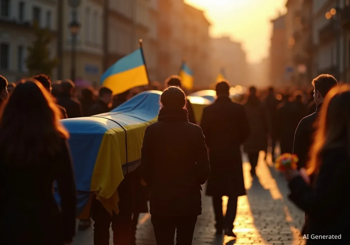 Львівщина прощається з дев'ятьма полеглими захисниками