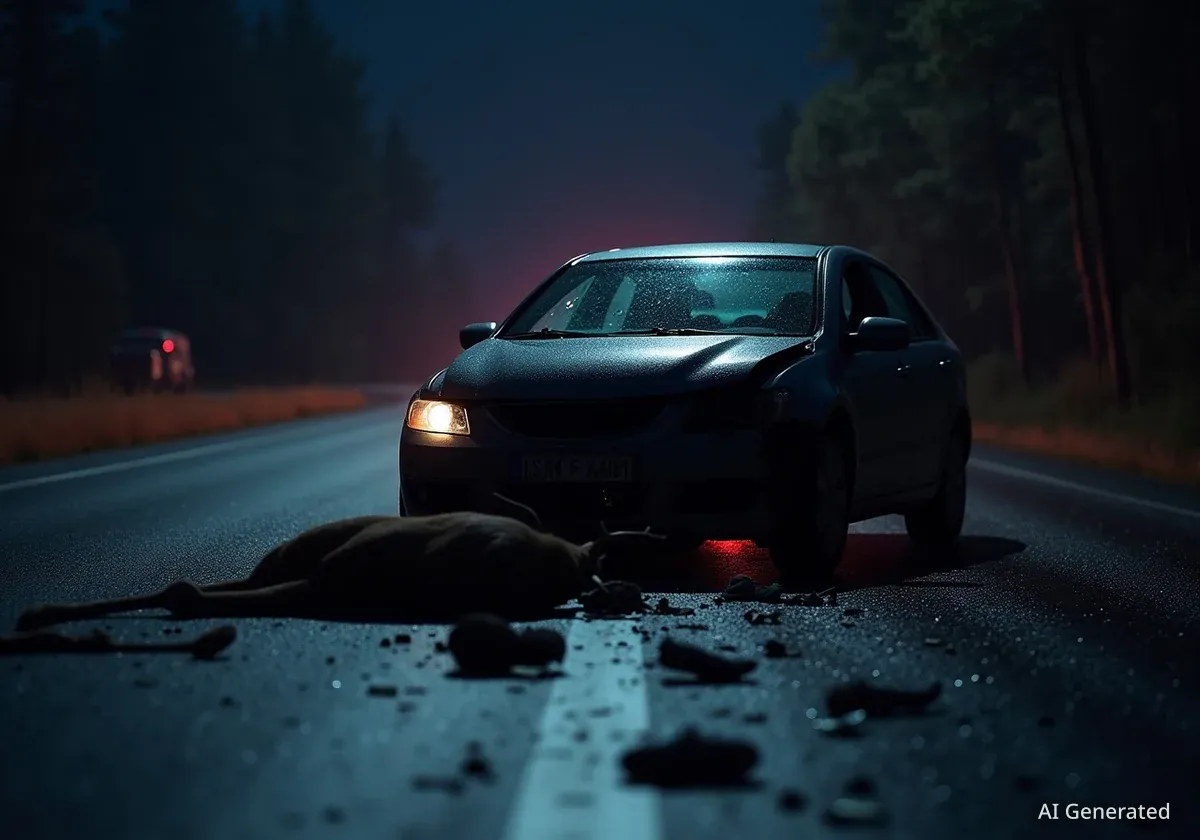 Смертельна ДТП на Львівщині: легковик зіткнувся з лосем