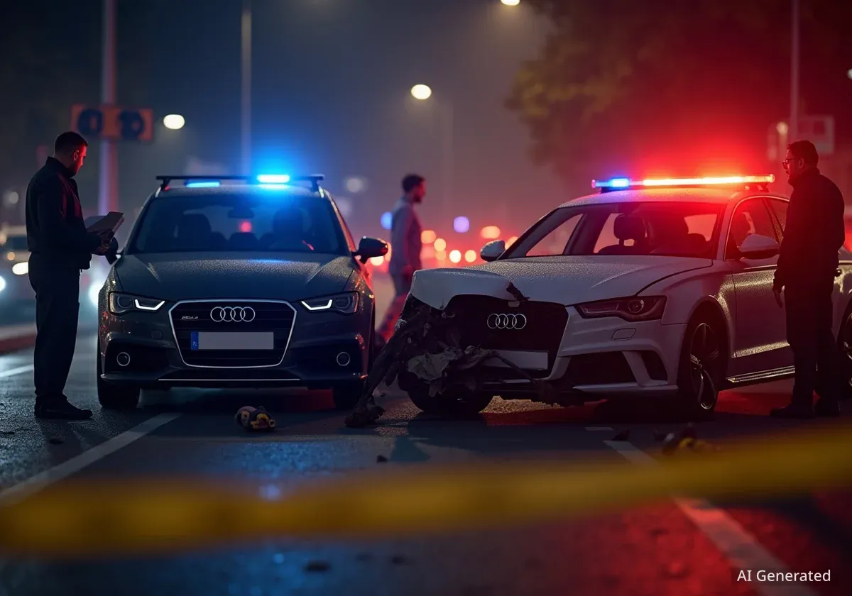 У Львові на перехресті Городоцької та Патона зіткнулись Audi та Opel