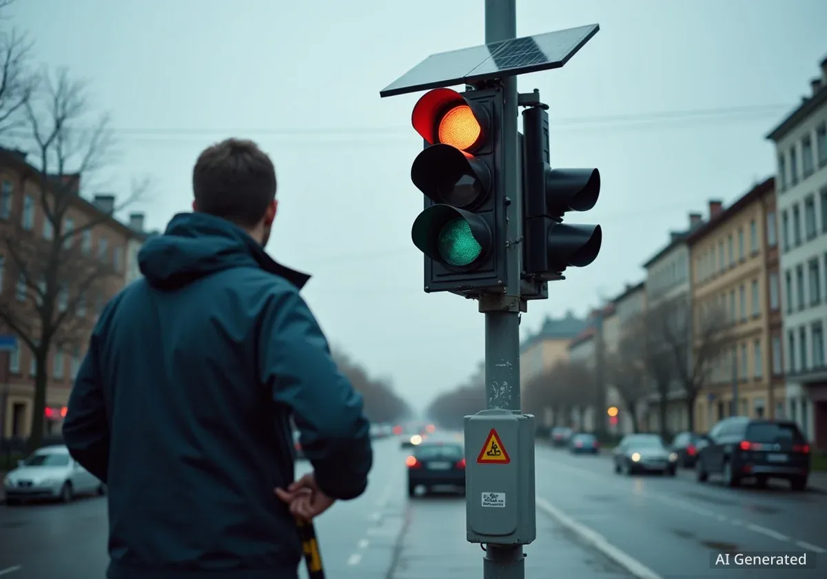 Світлофори Львова працюватимуть під час відключень світла