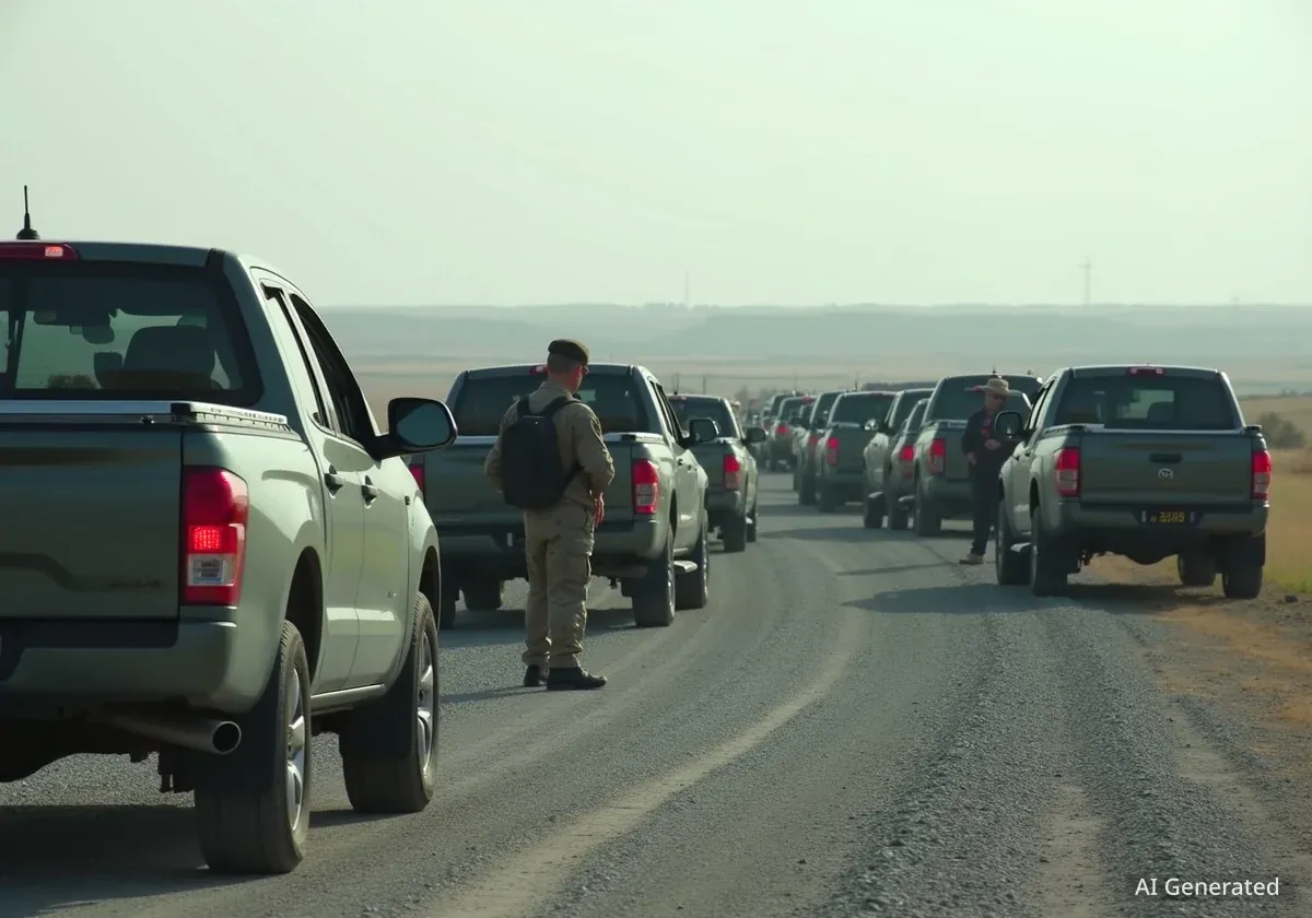 Британці передали 38 пікапів для українських захисників