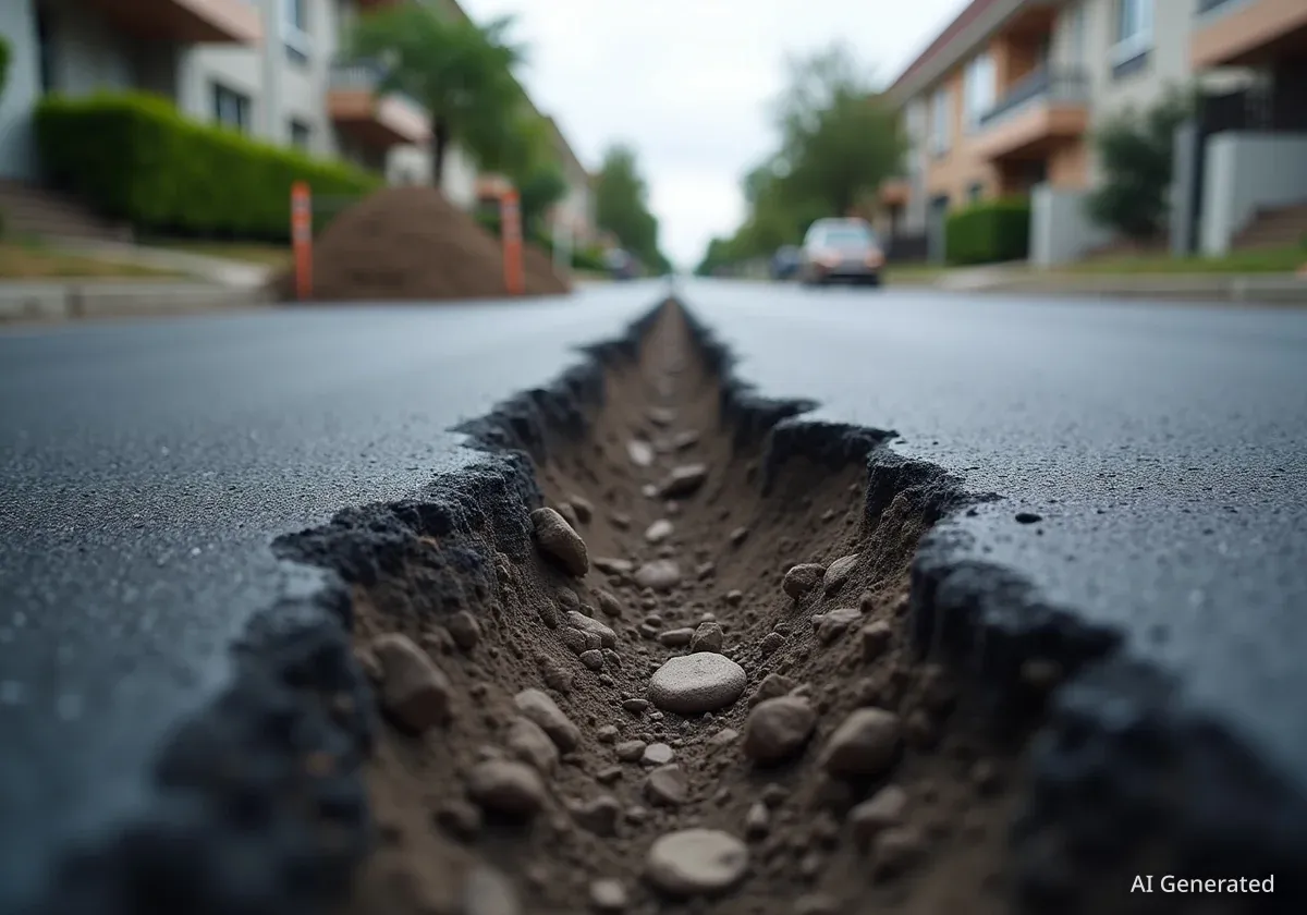 Львів'яни самі відремонтували дорогу, а її перекопали через місяць