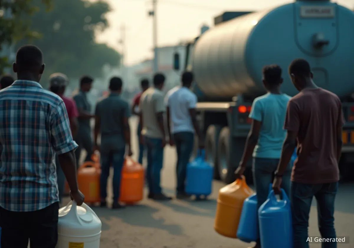 Частина Львова залишилась без води через аварію на водогоні