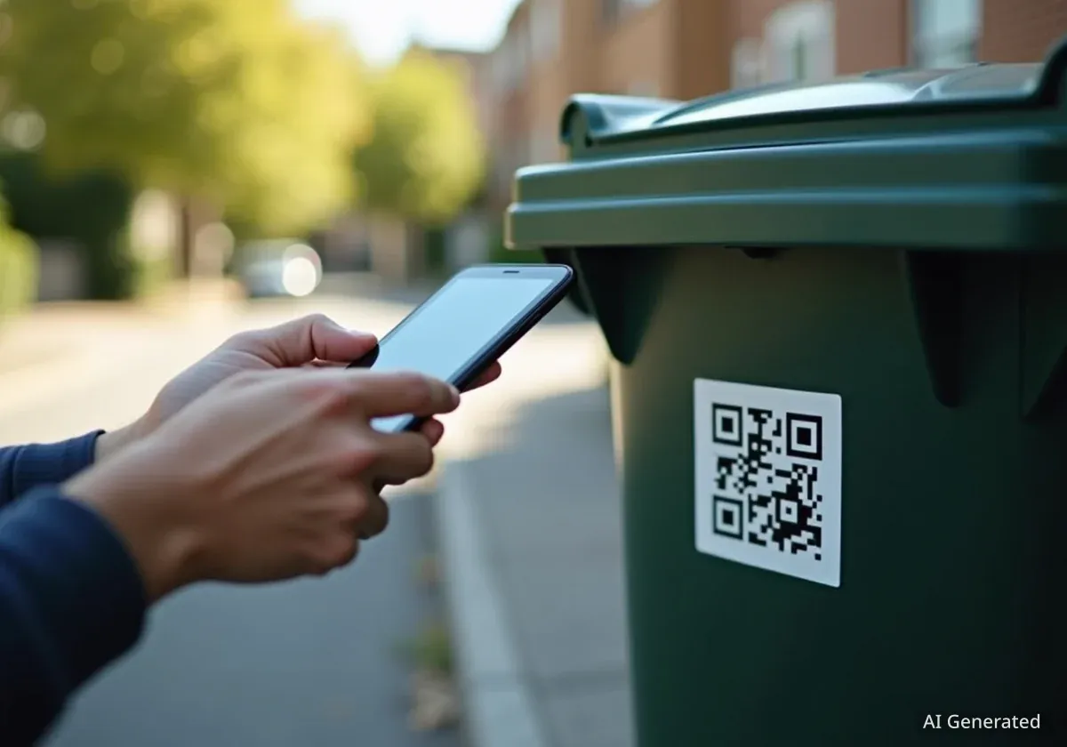 У Львові запровадили QR-коди для перевірки графіка вивозу сміття