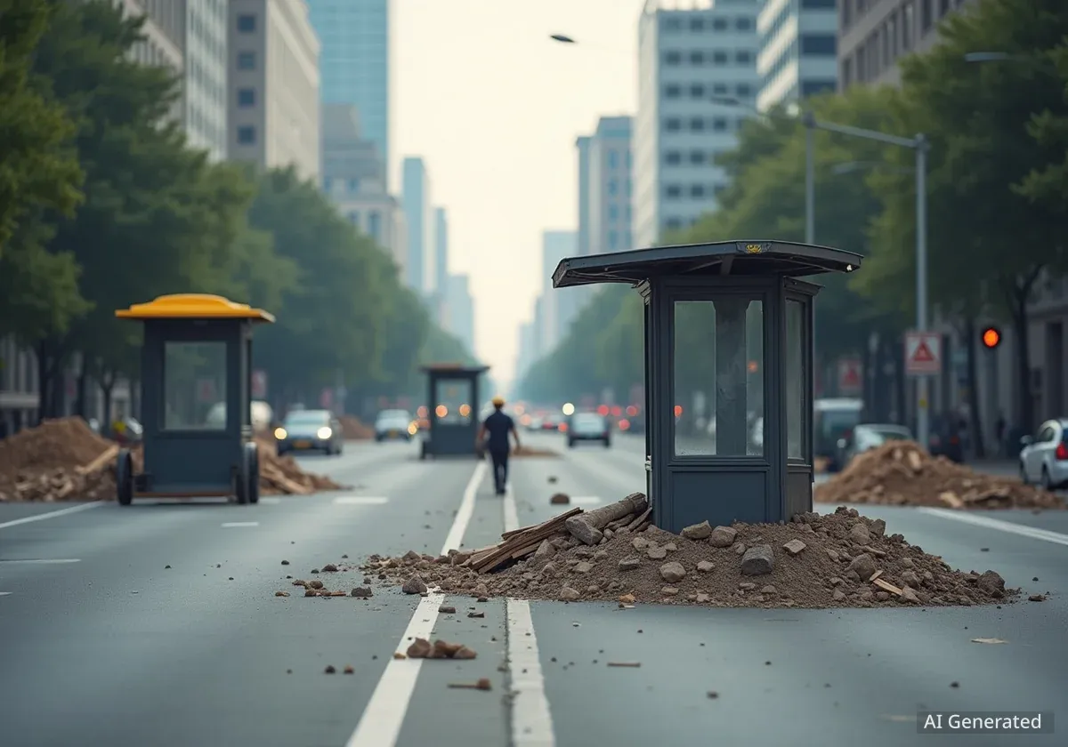 Проспект Чорновола без МАФів: у Львові триває демонтаж незаконних кіосків