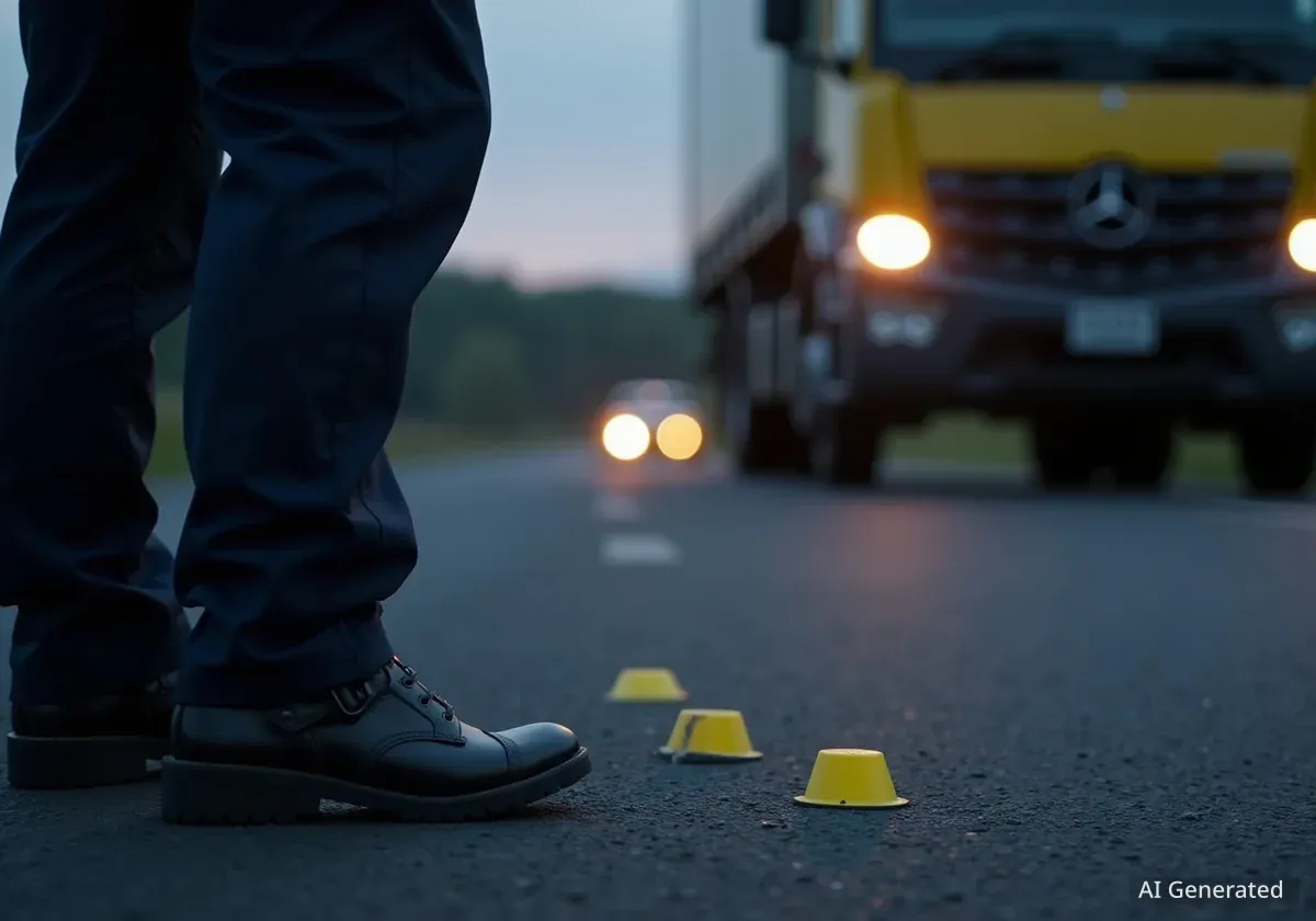 На Львівщині водій вантажівки збив на смерть пішохода