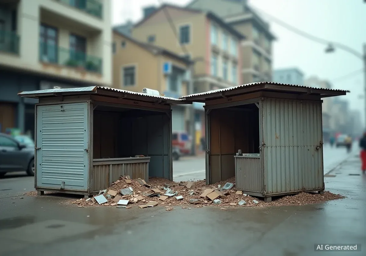 Суд у Львові наказав знести два кіоски на вулиці Мазепи