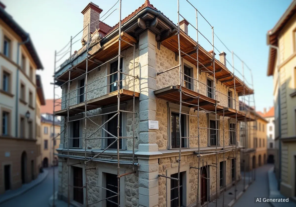 Реконструкція кам'яниці у Львові: що відбувається на площі Митній