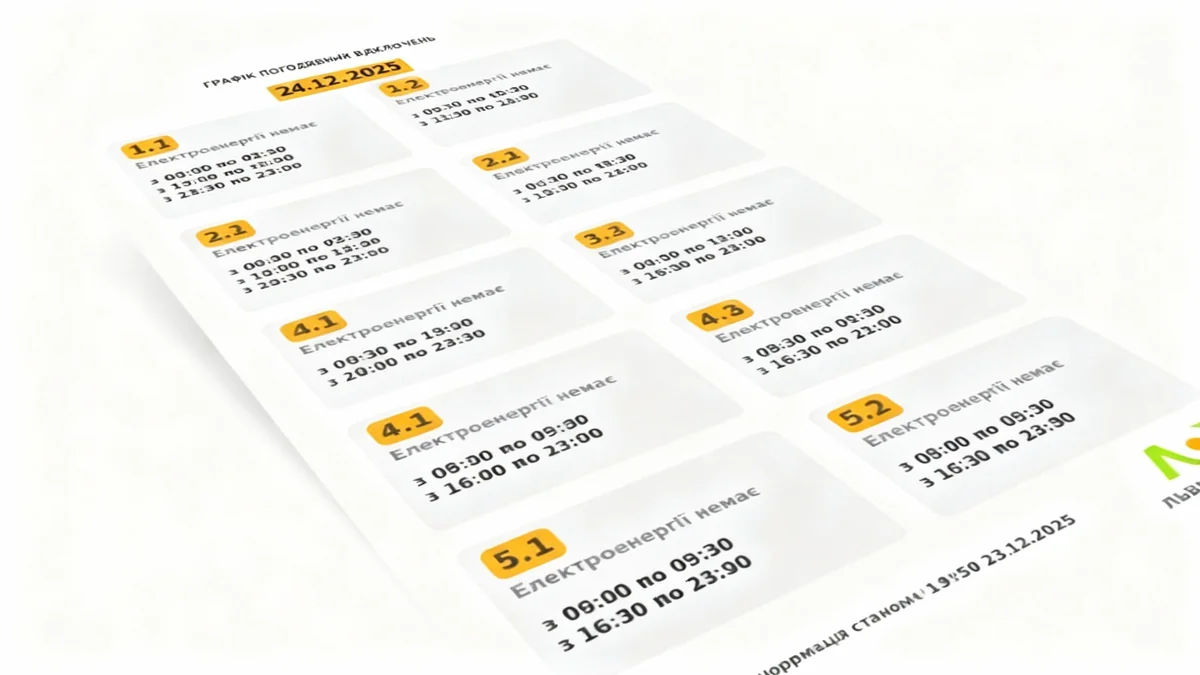 Відключення світла у Львові: де дивитись графіки